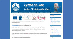 Desktop Screenshot of fyzikaonline.cz