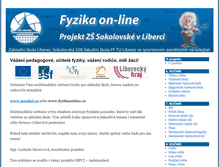 Tablet Screenshot of fyzikaonline.cz